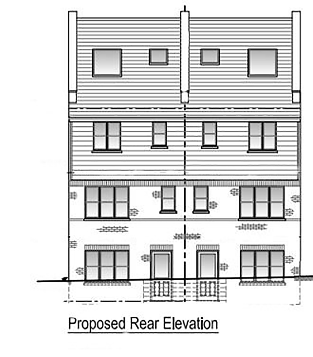 Lot: 85 - PLANNING FOR A PAIR OF SEMI-DETACHED HOUSES -
